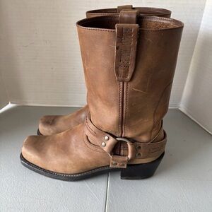 Road Wolf Women's Leather Western Square Toe Boots Size US 9M #2072